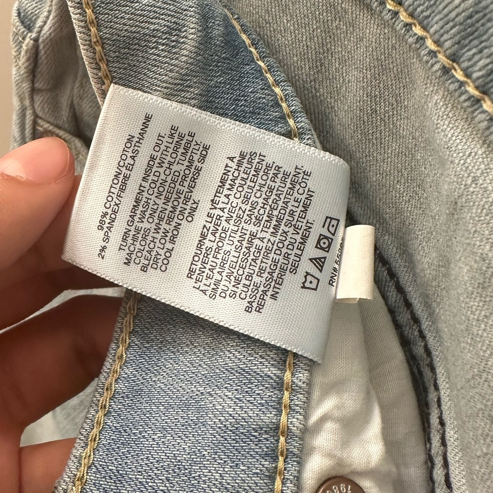Distressed & Embellished Girlfriend High Rise Jeans - Picture 7 of 8